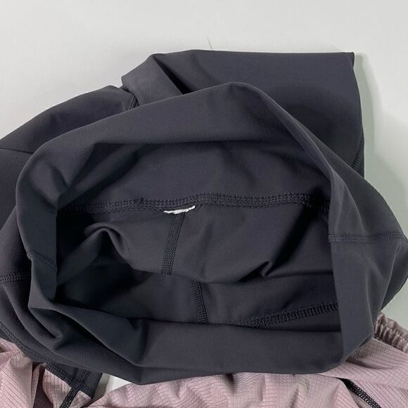 Fabletics Tall Cashel Foldover PureLuxe Leggings (Iron/Dusty Rose) - Medium Tall - Picture 12 of 12